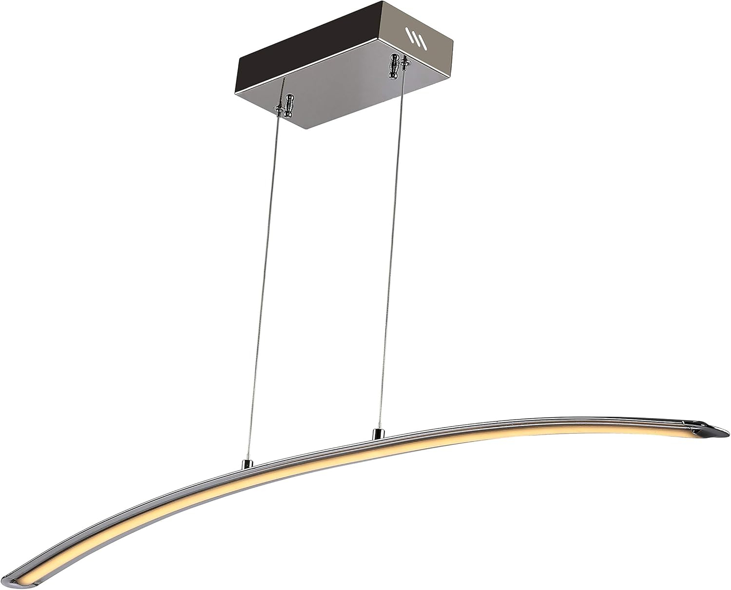 JONATHAN Y JYL7012A Roxanna 41.5" Dimmable Adjustable Integrated LED Metal Linear Pendant Minimalistic Modern Contemporary Dining Room Living Room Kitchen Foyer Bedroom Hallway, Chrome