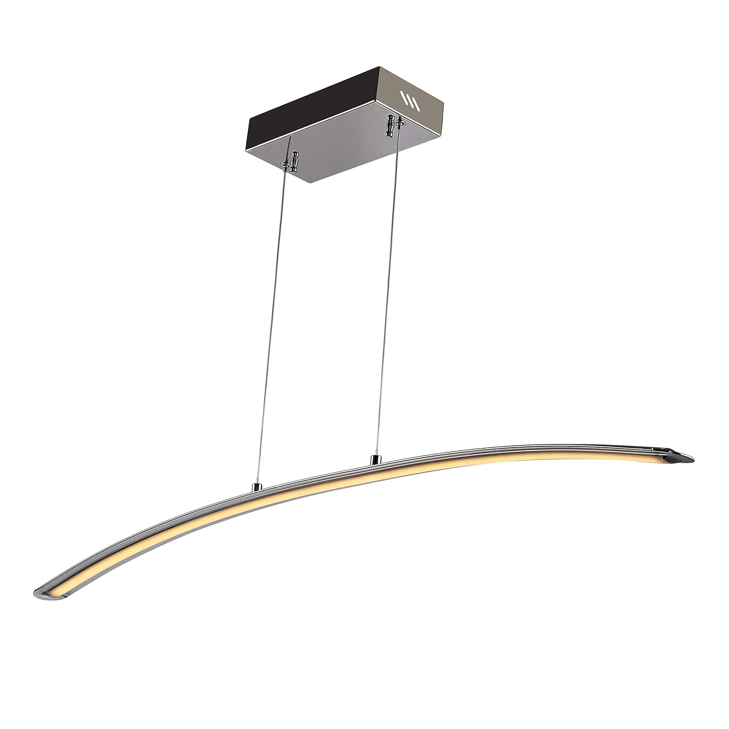 JONATHAN Y JYL7012A Roxanna 41.5" Dimmable Adjustable Integrated LED Metal Linear Pendant Minimalistic Modern Contemporary Dining Room Living Room Kitchen Foyer Bedroom Hallway, Chrome