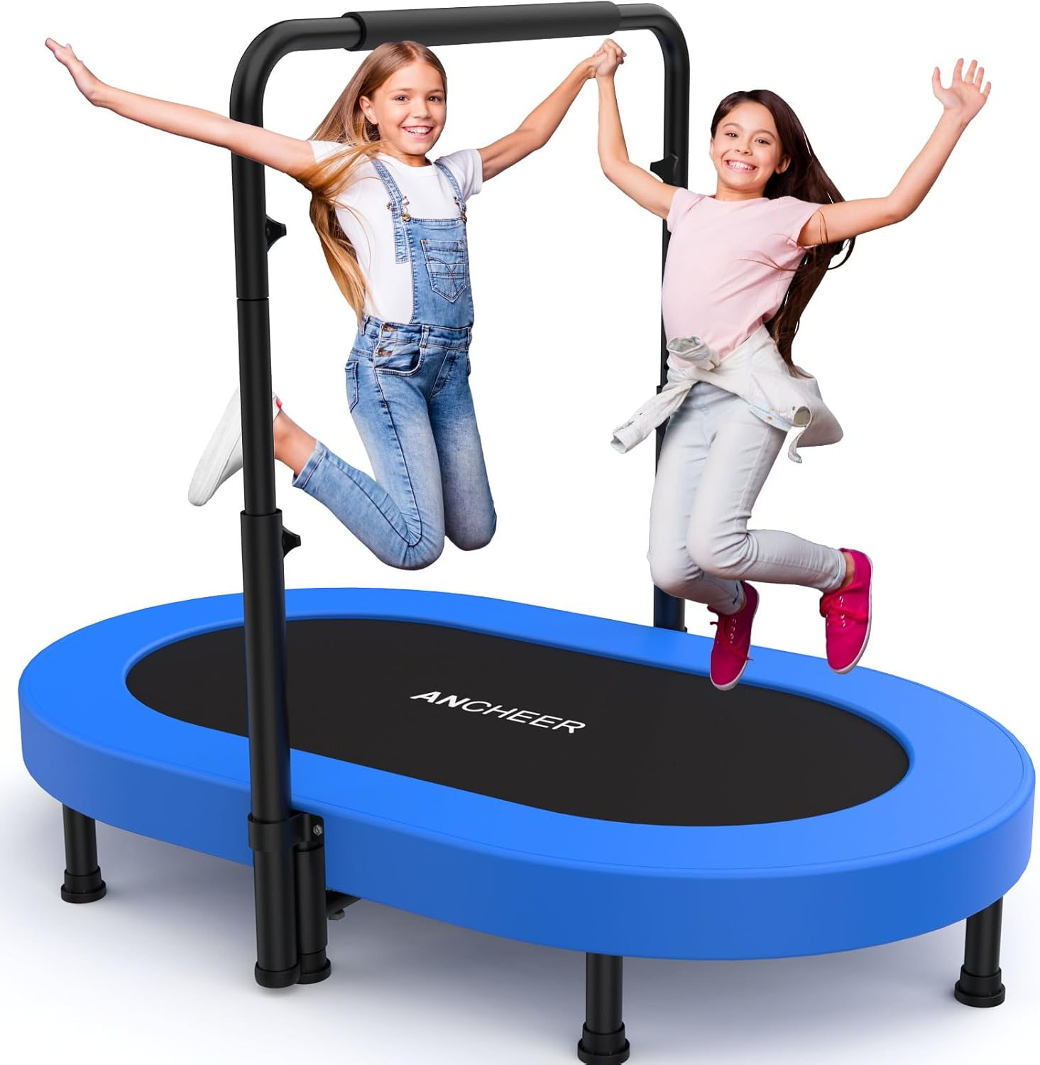 ANCHEER Trampoline for Kids, Toddler Trampoline with Handle, Child Small Rebounder for Indoor and Outdoor Use, 220 lbs Weight Capacity