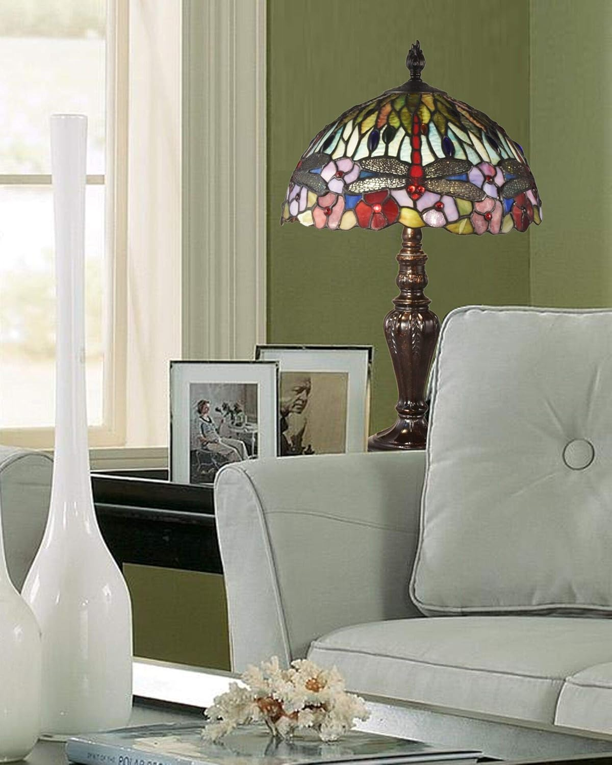 Dale Tiffany Lighting - Dragonfly Bounty - 2 Light Table Lamp
