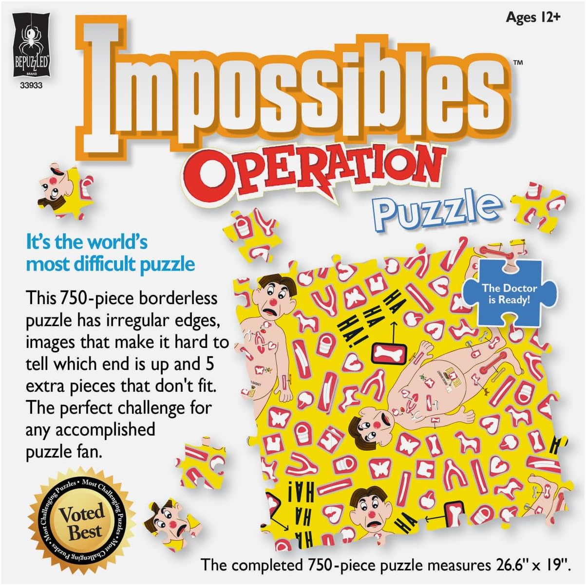 BePuzzled Impossibles Puzzle - Hasbro Operation: 750 Pcs