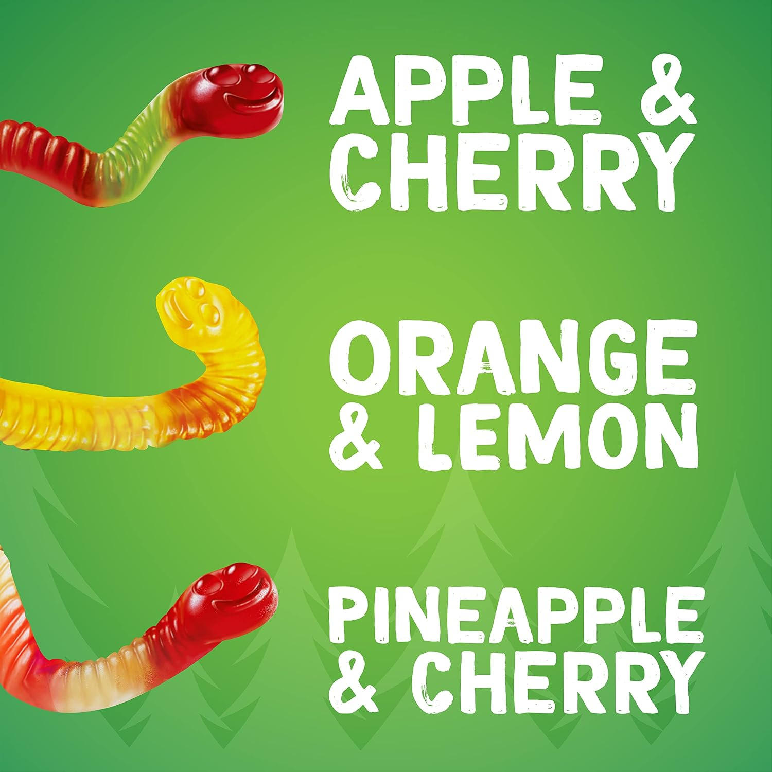 Assorted Fruit Flavored Gummy Worms in 5 lb Bag