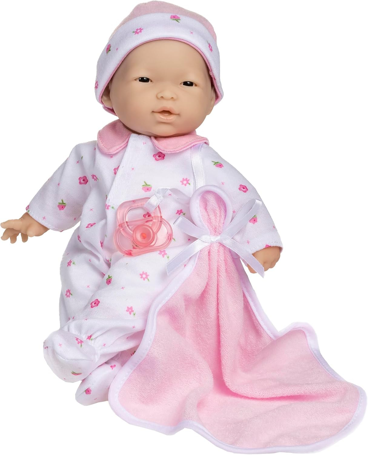 Caucasian 11-inch Small Soft Body Baby Doll | JC Toys - La Baby | Washable |Removable Pink Outfit w/ Hat & Blanket | For Children 12 Months +