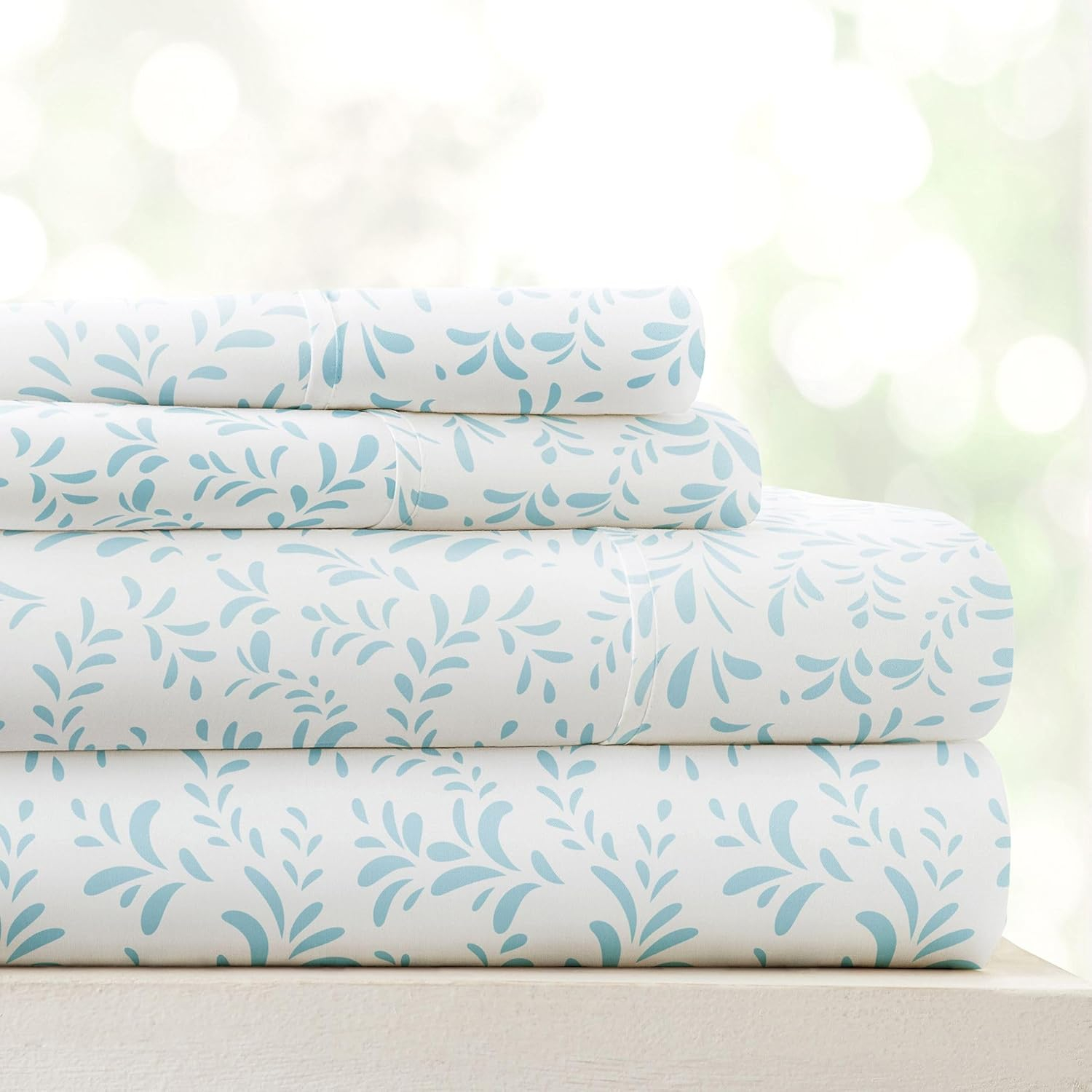California King Yellow Honeycomb Print Microfiber Sheet Set