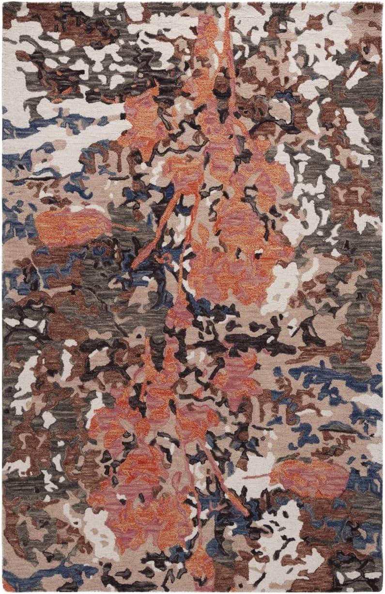 SAFAVIEH Blossom Yazmin Abstract Area Rug, Pink/Ivory, 5' x 8'