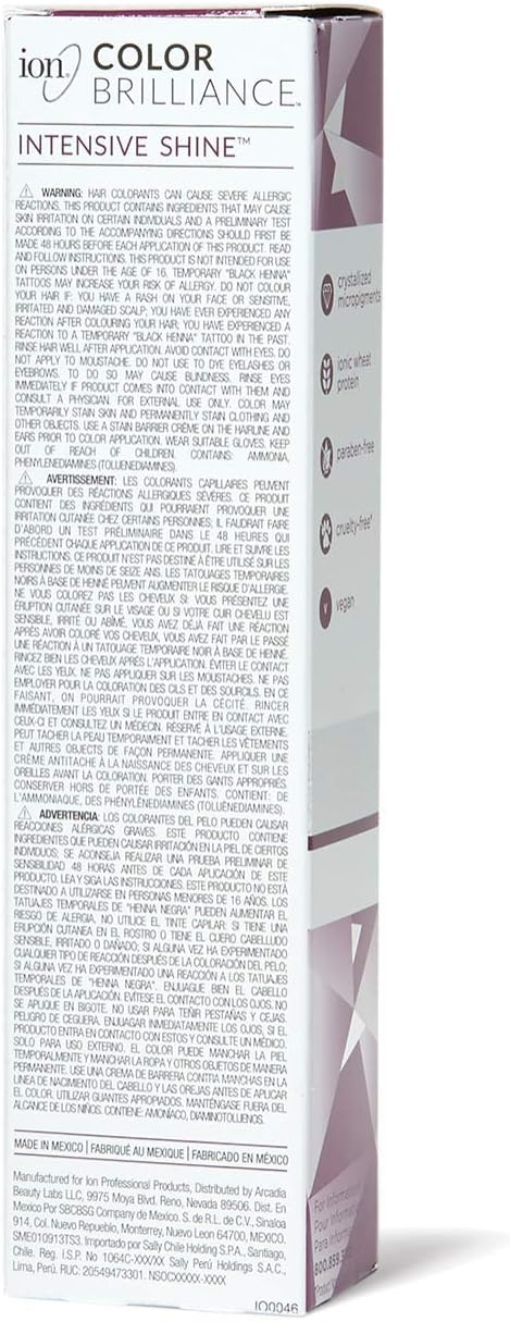Ion True Tones for Dark Hair Permanent Crème Hair Color Violet Violet
