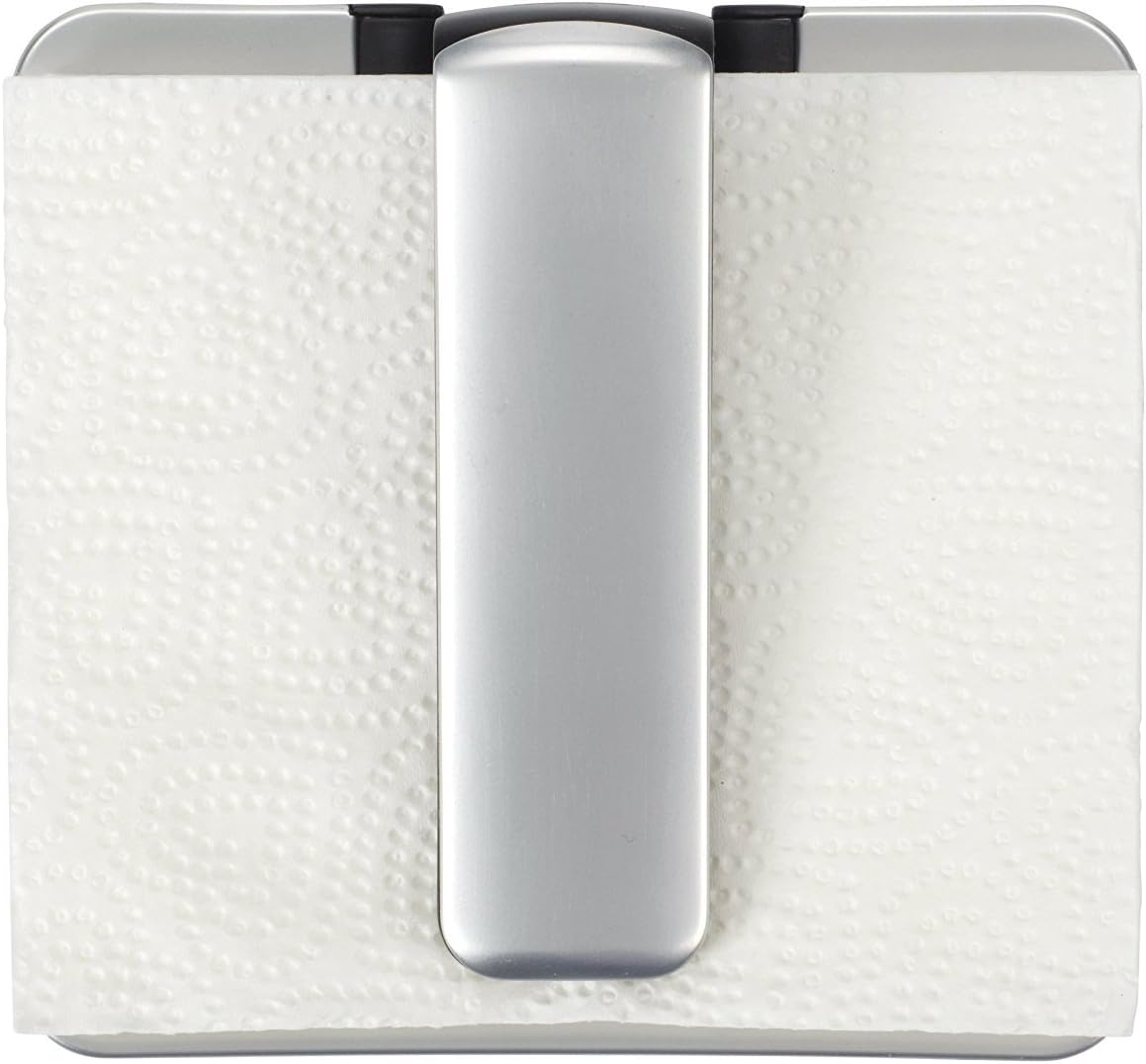 OXO Good Grips SimplyPull Napkin Holder, Stainless Steel, Silver/Black