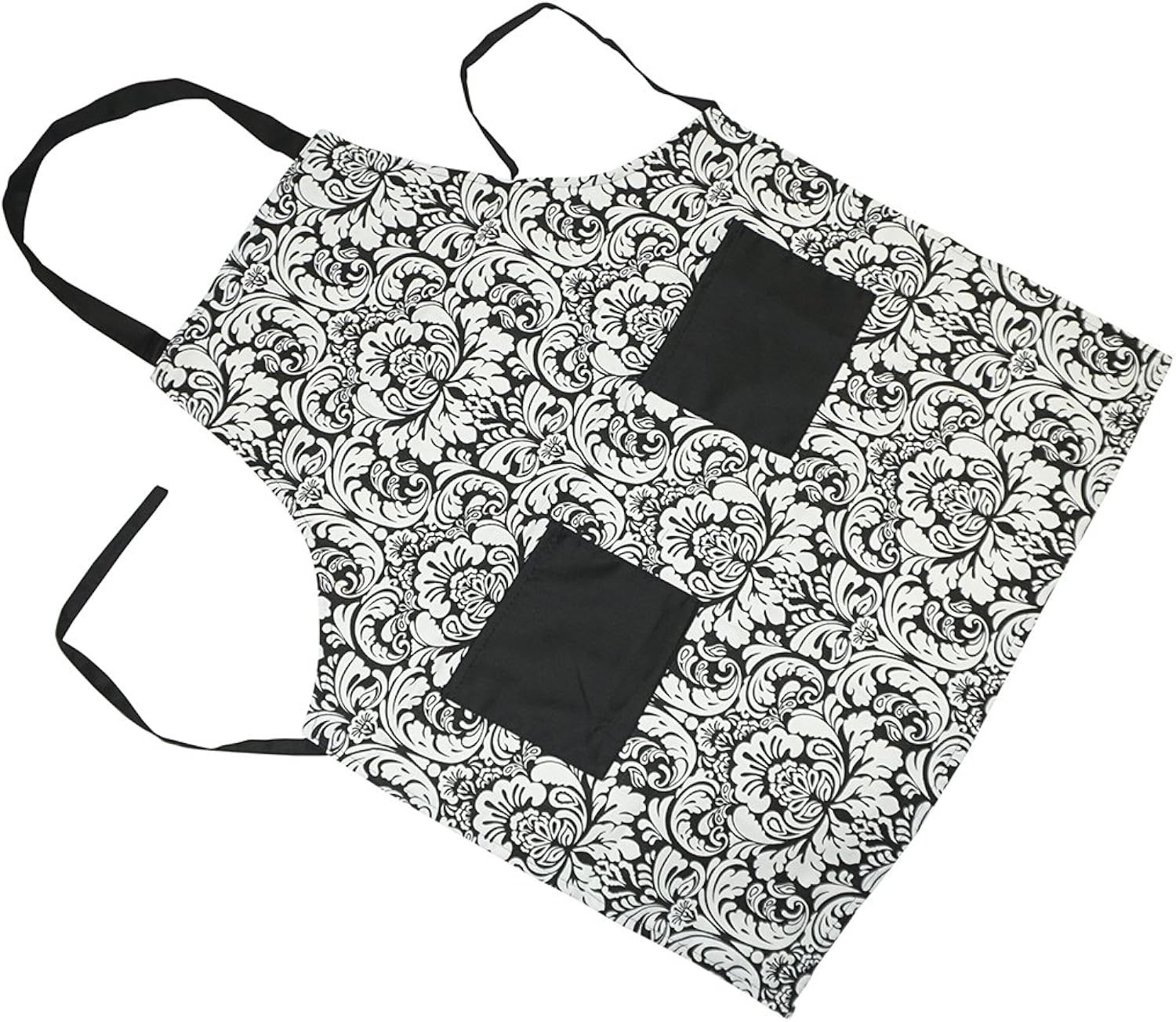Aqua and White Cotton Chevron Kitchen Apron