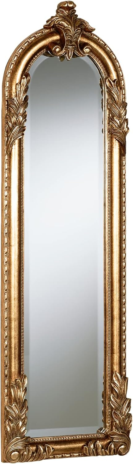 Royal Acanthus Panel Wall Mirror Gold