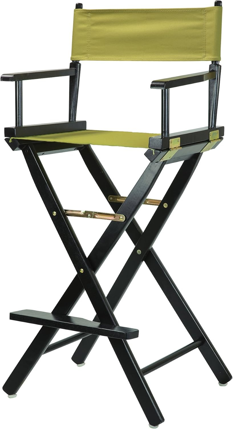 "30" Director's Chair Black Frame-Olive Canvas"