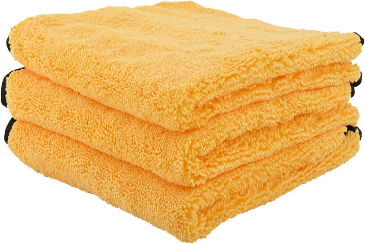 Gold 16" x 16" Premium Microfiber Bath Towels, 3 Pack