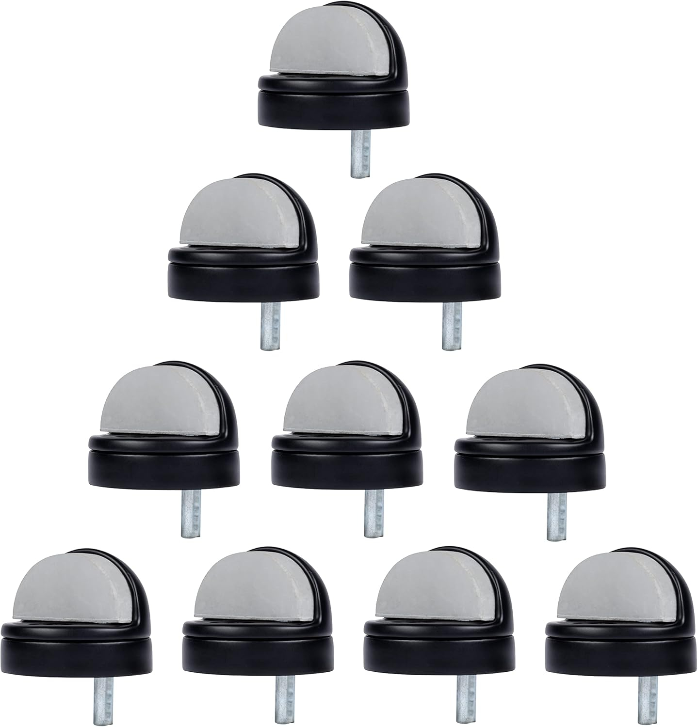 BRINKS COMMERCIAL 1-3/4-in Black Dome Bumper Door Stop (10-Pack)