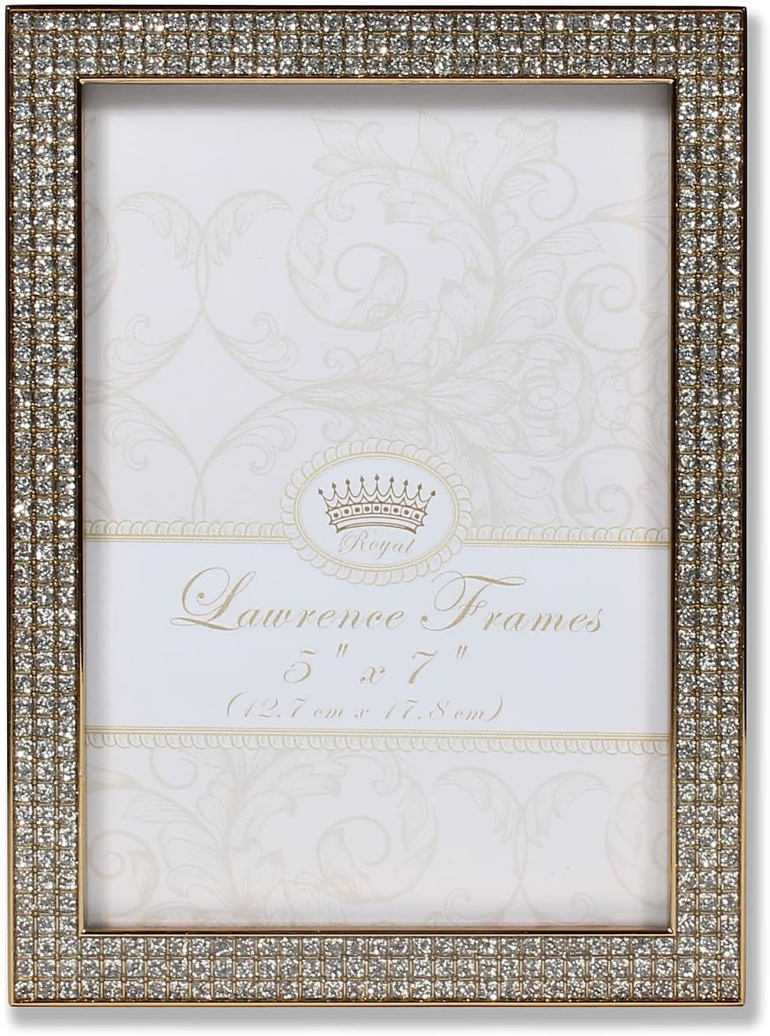 Lawrence Frames 5"W x 7"H Turner Gold and Glitter Metal Picture Frame (702457)