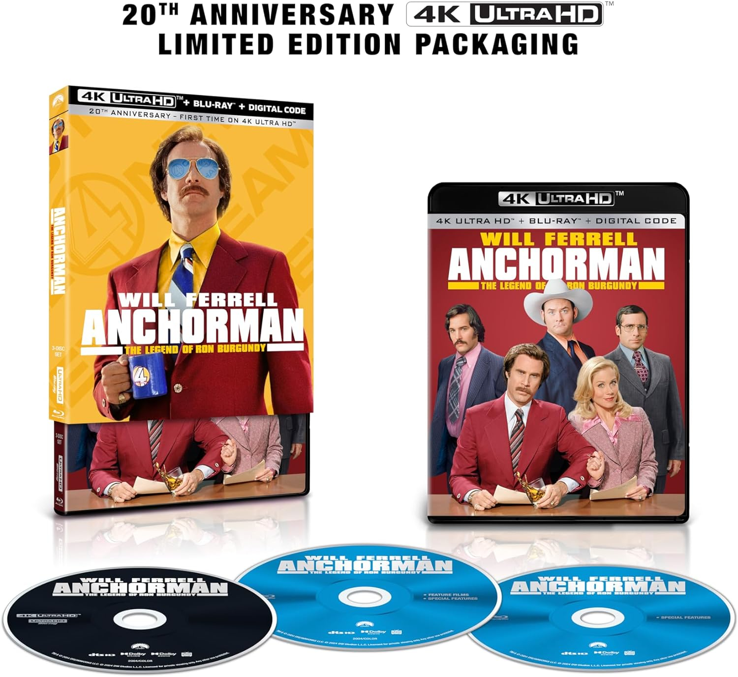Anchorman: The Legend of Ron Burgundy (4K/UHD)(2004)