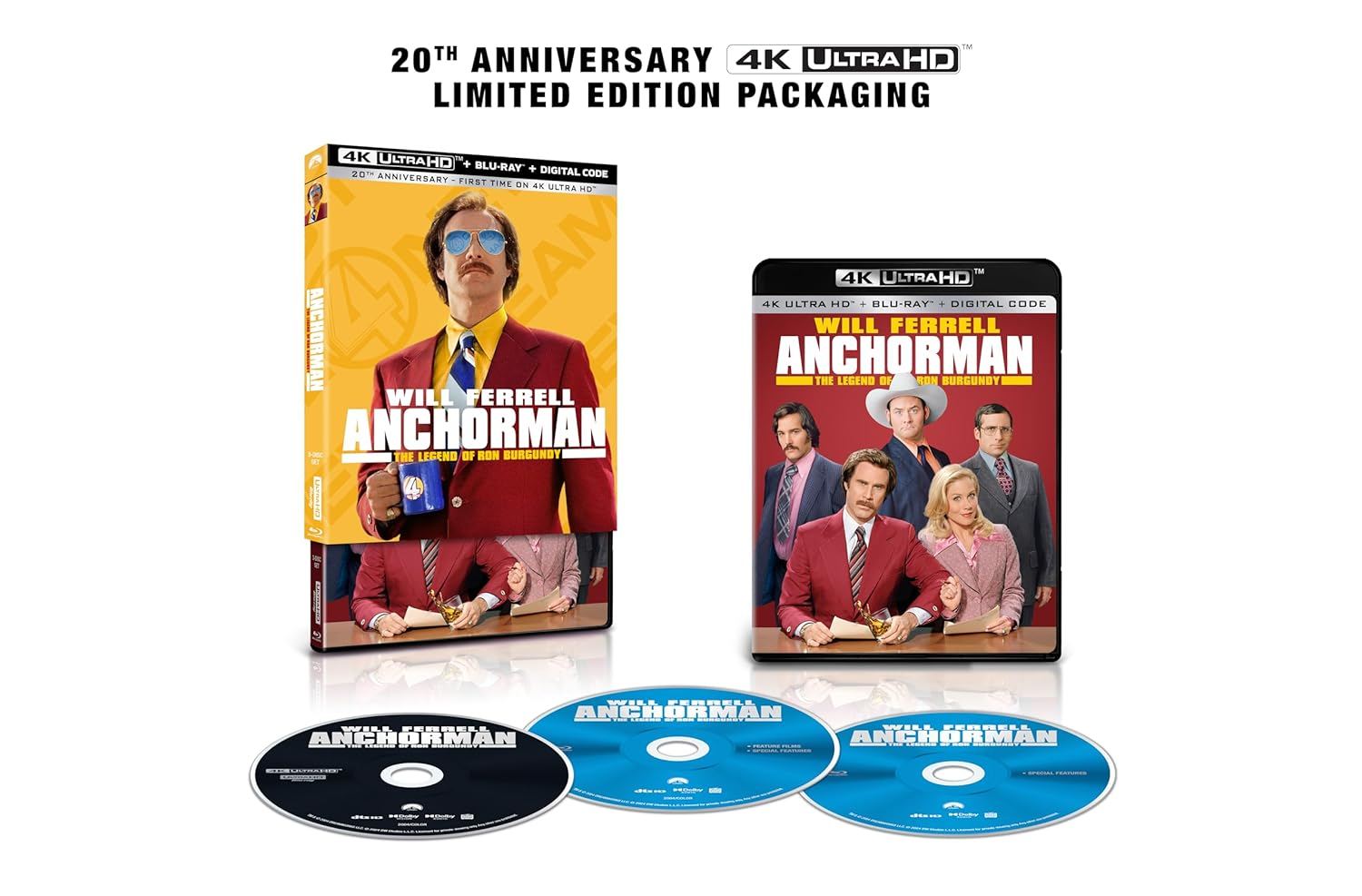 Anchorman: The Legend of Ron Burgundy (4K/UHD)(2004)