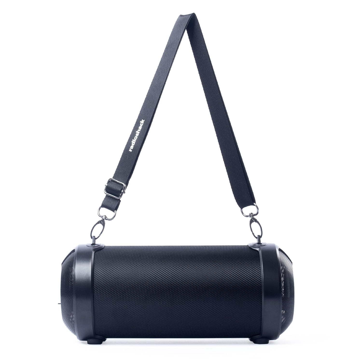 Black Portable Bluetooth Outdoor Speaker with Carrying Strap