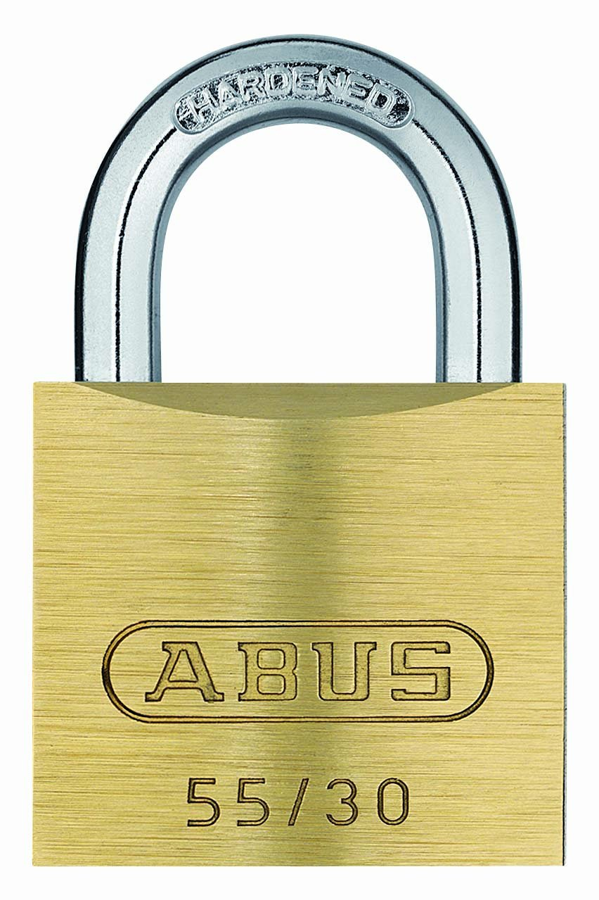 Small Brass Keyed Padlock with Hardened Steel Shackle