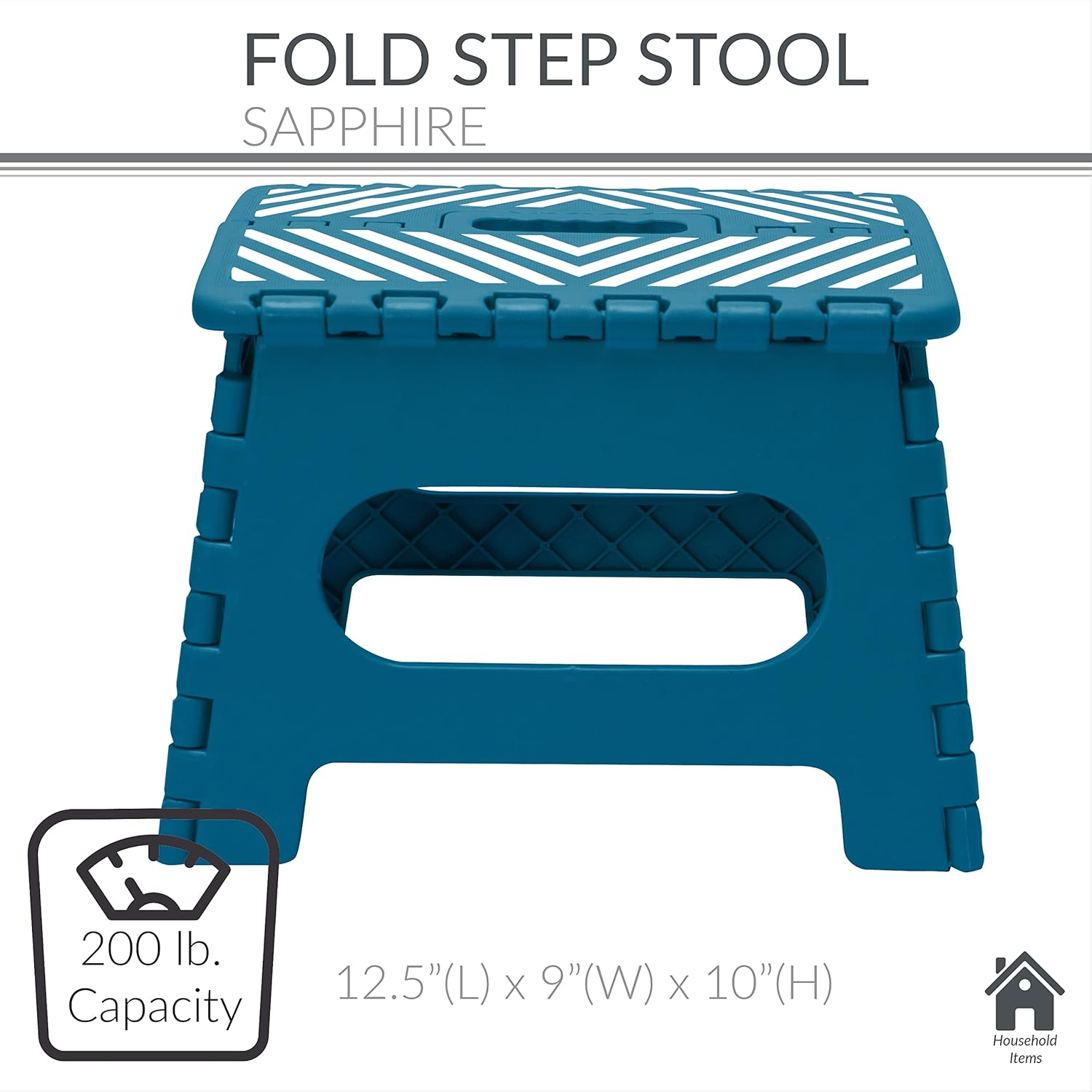 Simplify 1 - Step Plastic Lightweight Folding Step Stool