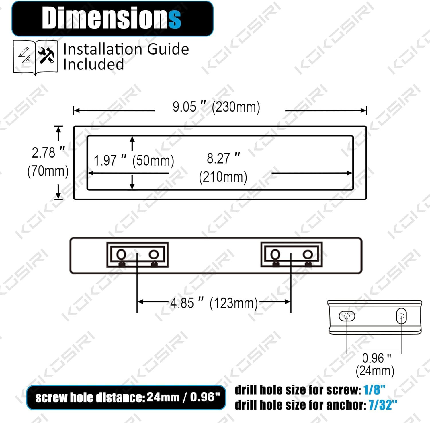 KOKOSIRI Towel Ring Brushed Nickel Hand Towel Hanger Holder 9-Inch Kitchen Rack Stainless Steel for Bathroom Hardware Wall Mount, 1 Pack B4008BR-L9