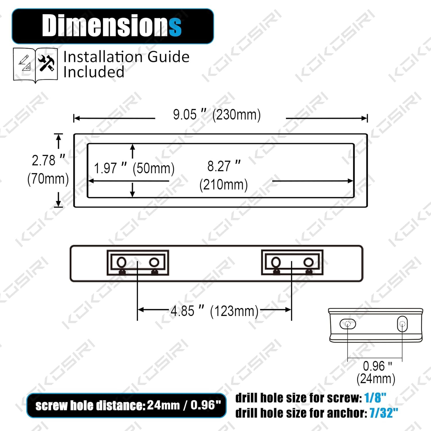 KOKOSIRI Towel Ring Brushed Nickel Hand Towel Hanger Holder 9-Inch Kitchen Rack Stainless Steel for Bathroom Hardware Wall Mount, 1 Pack B4008BR-L9