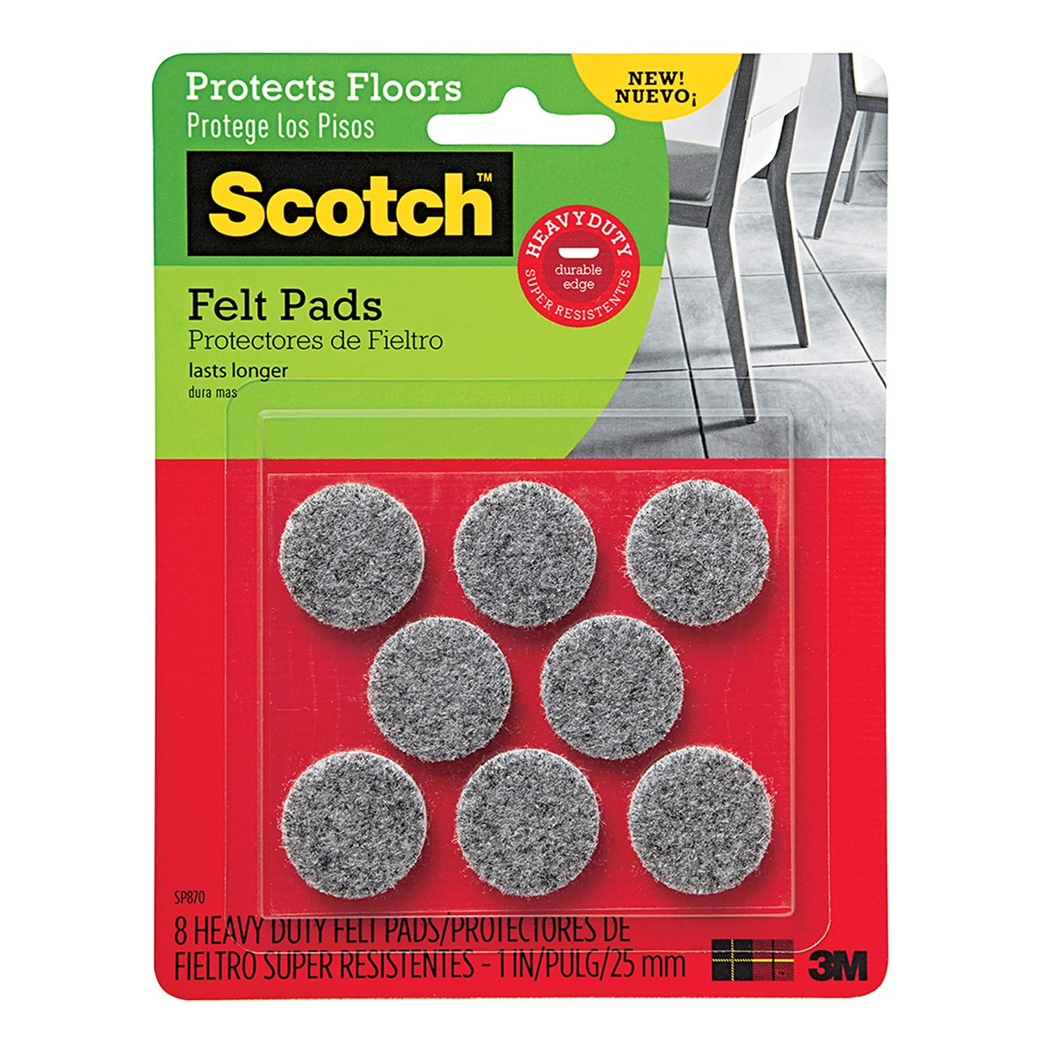 Scotch Felt Pads 8 Unidades