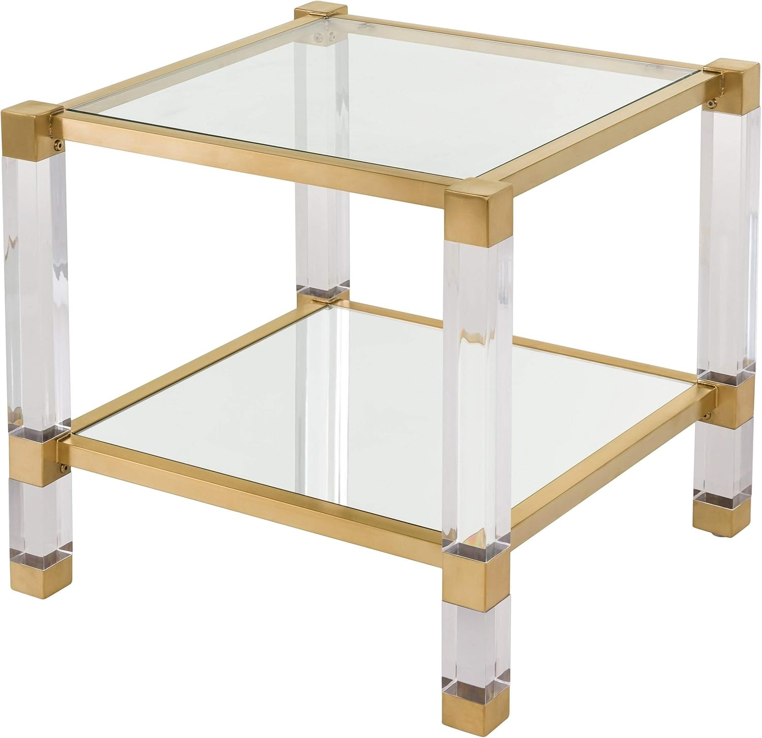 Angie End Table - Brass - Safavieh.