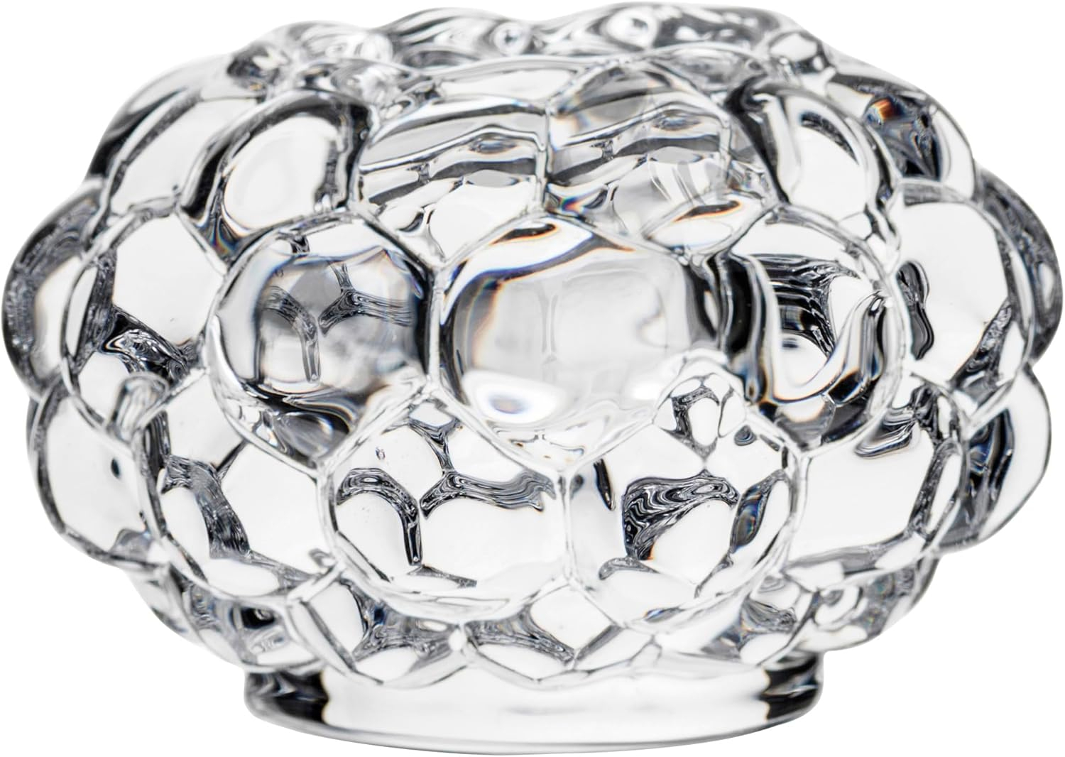 Raspberry 2.12'' H Crystal Tabletop Votive Holder