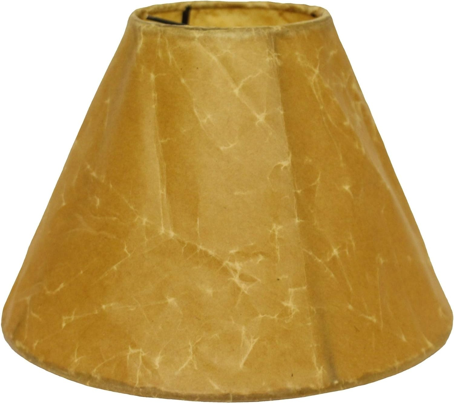 18" Brown Crinkle Oil Paper Empire Lamp Shade