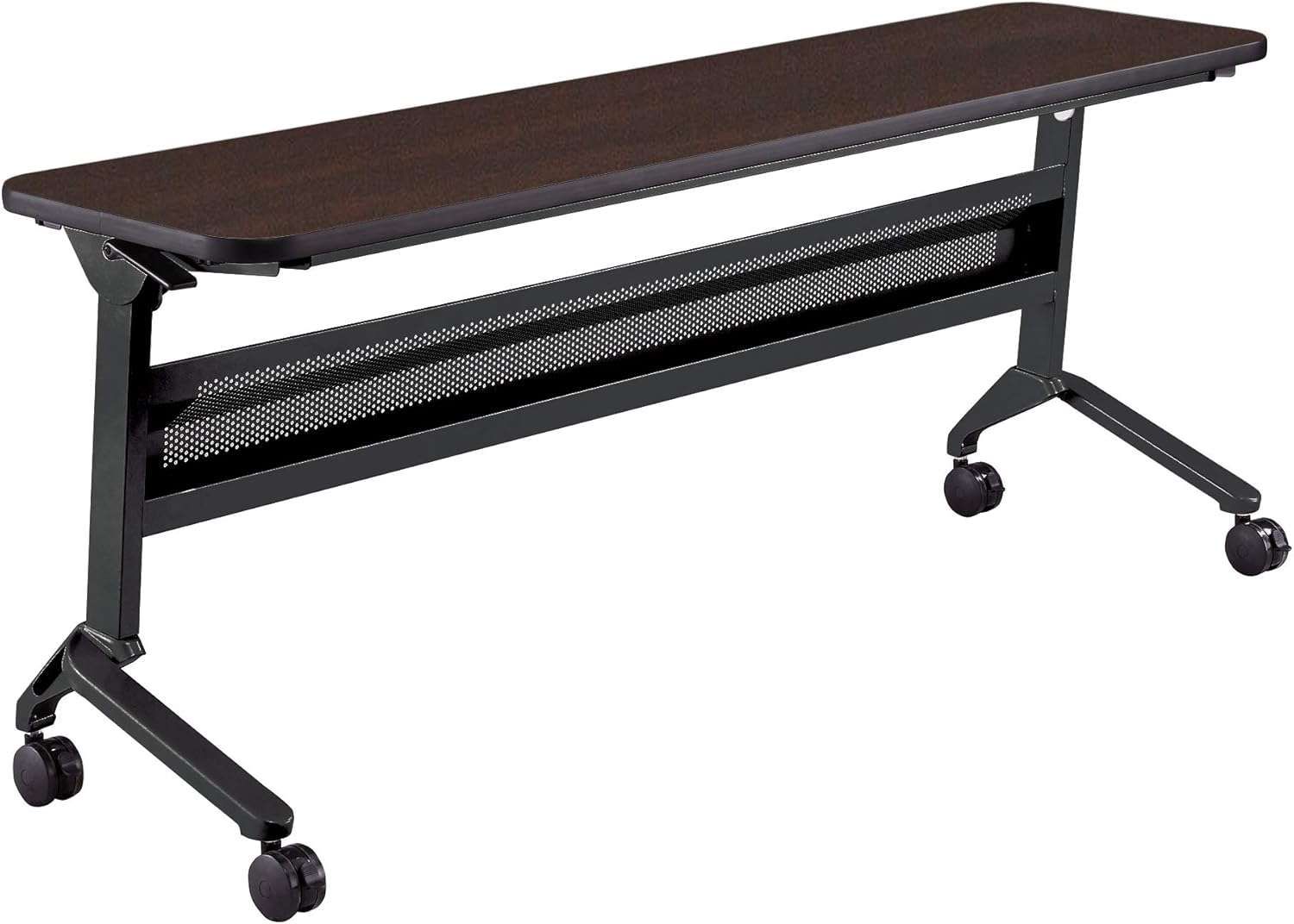 Flip-N-Go 72" Black and Silver Steel Training Table