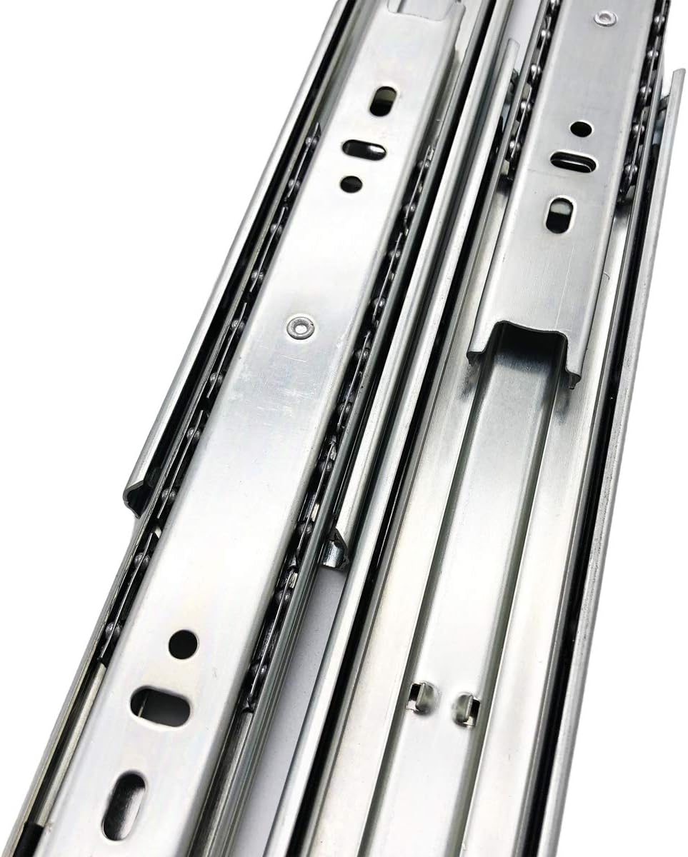 5 Pairs of 14 Inch Full Extension Drawer Slides Mount Ball Bearing Sliding