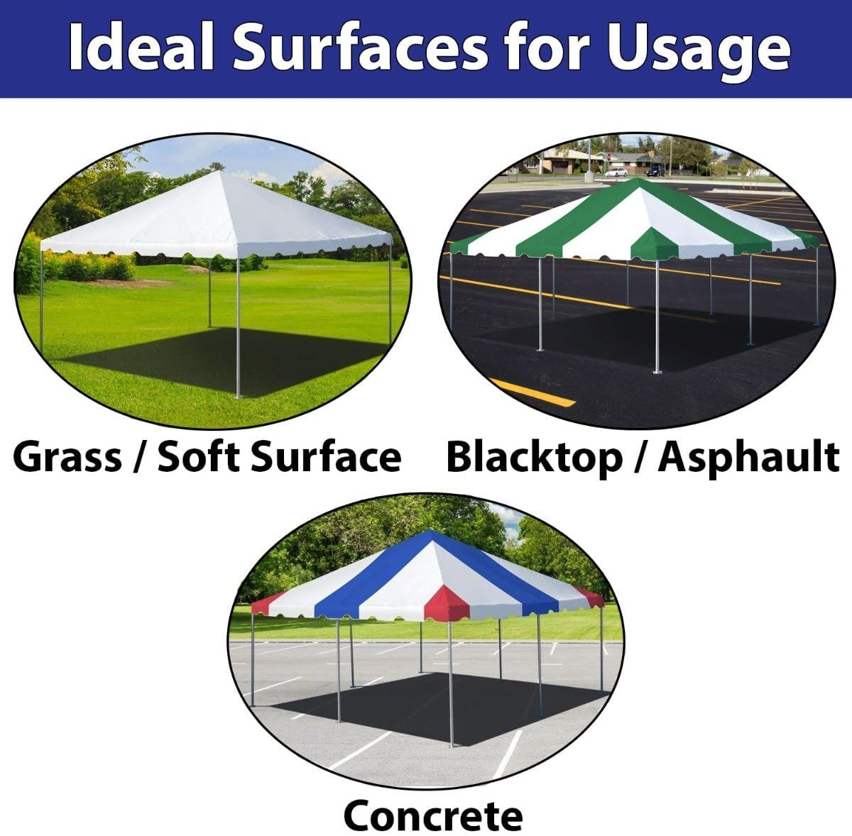 Party Tents Direct Weekender West Coast Frame Party Tent with Sidewalls, White, 20 ft x 30 ft