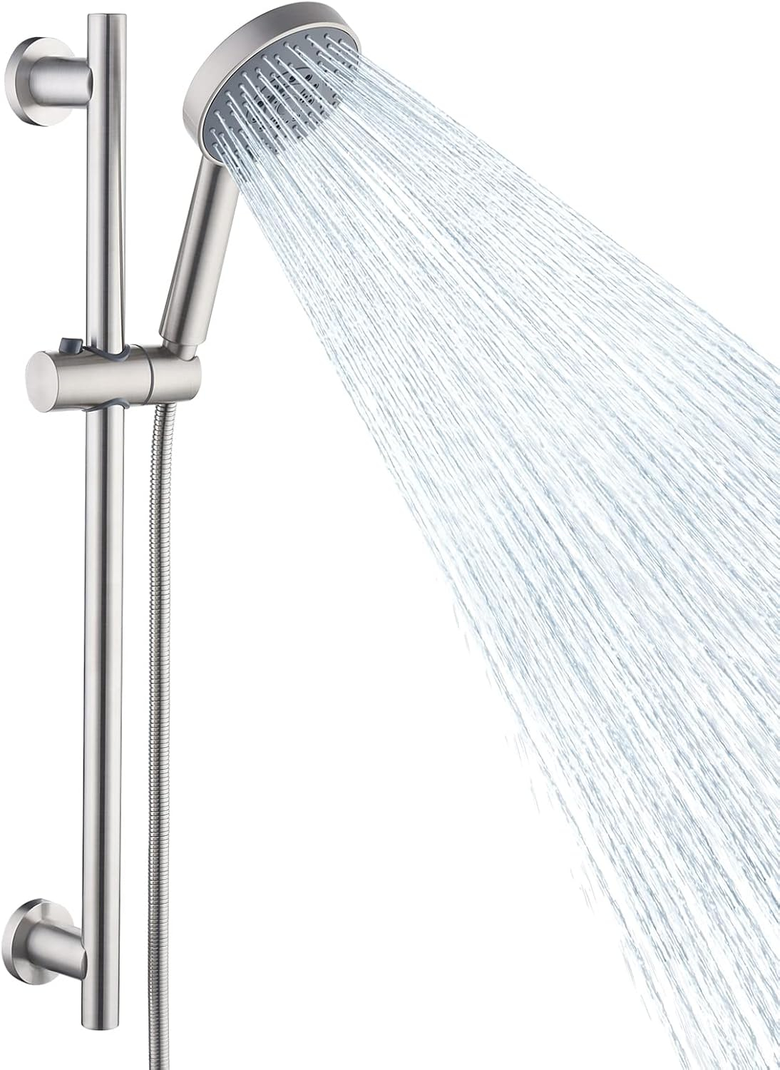 5-Spray Multifunction Deluxe Wall Bar Shower Kit with Hand Shower in Polished Chrome