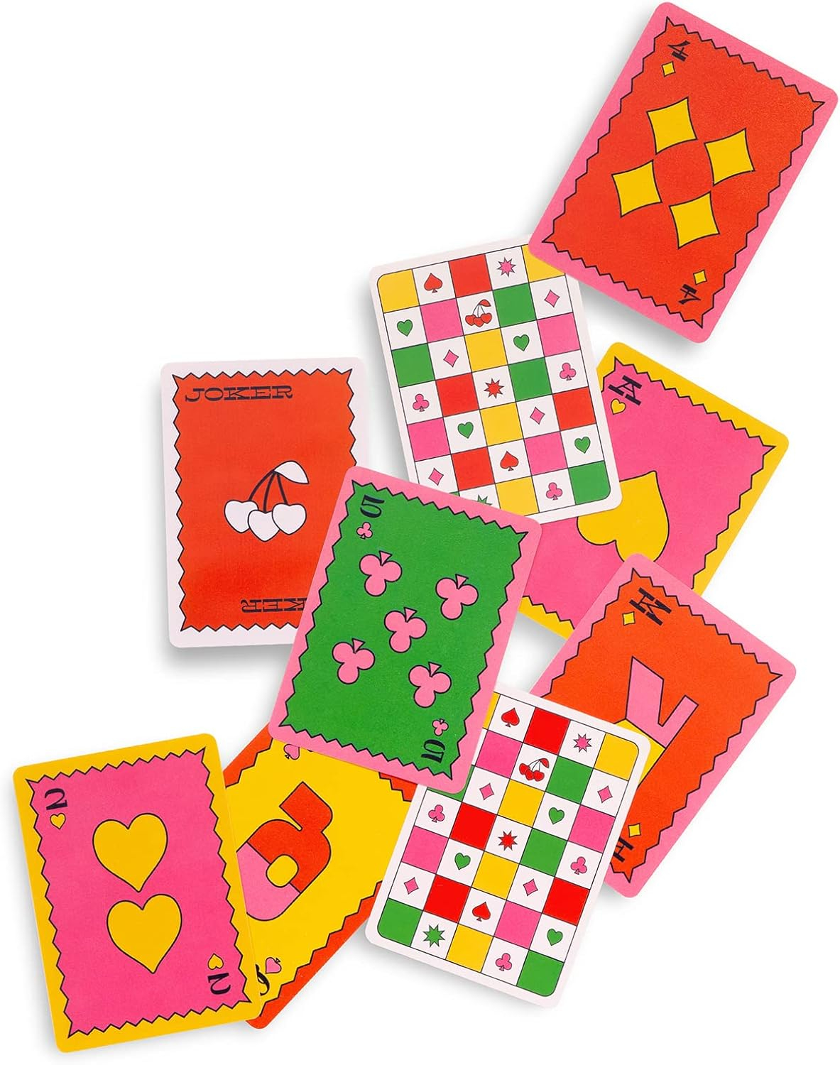 Colorful Waterproof Playing Cards with Plastic Storage Case