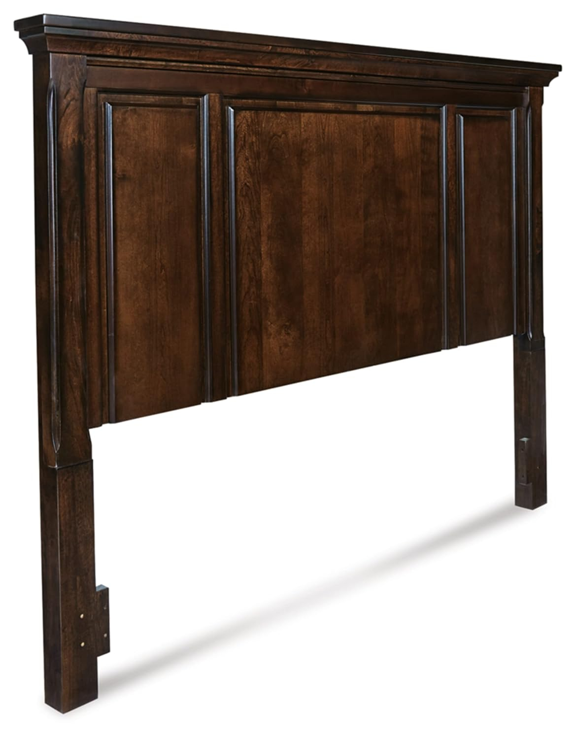 Elegant King/Cal King Sleigh Headboard with Storage, Dark Brown
