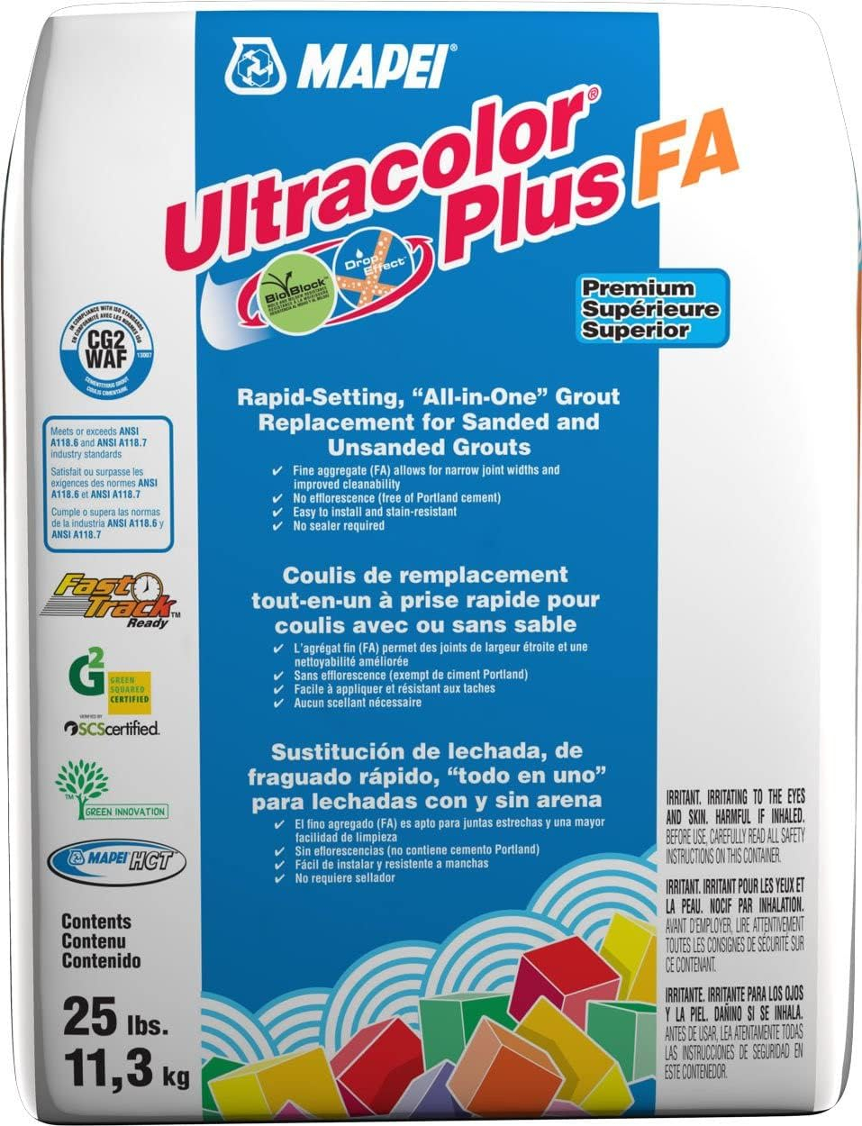 MAPEI Ultracolor Plus FA Pale Umber #5044 All-in-one Grout (25-lb)