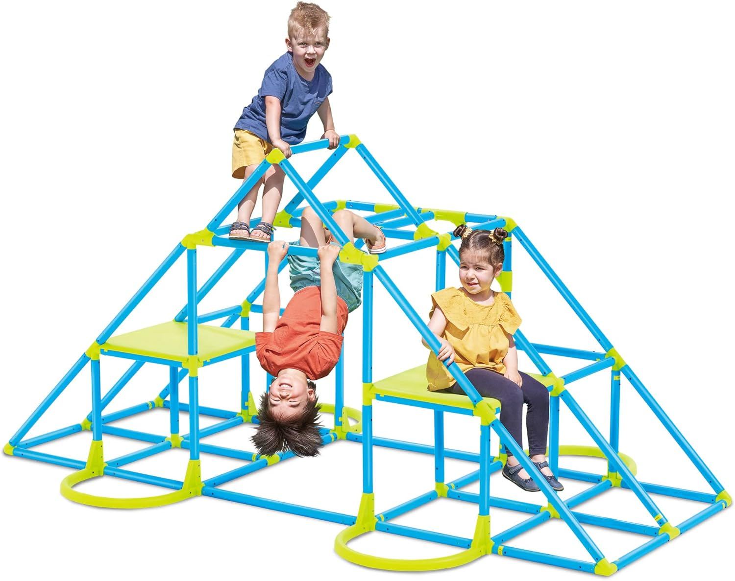 Eezy Peezy MEGA Pyramid Monkey Bar Climbing Tower - Ages 3-8