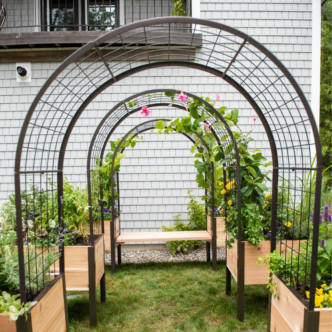 Gardener's Supply Company 2’ x 8’ Arch Trellis for Planter Boxes