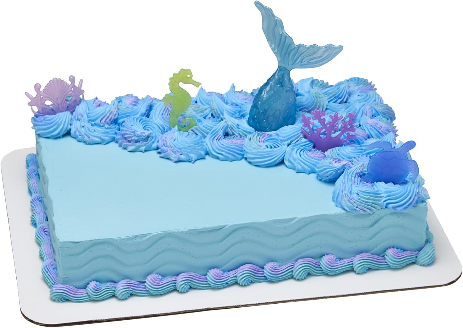 Mystical Mermaid Translucent Plastic Cake Decorating Set