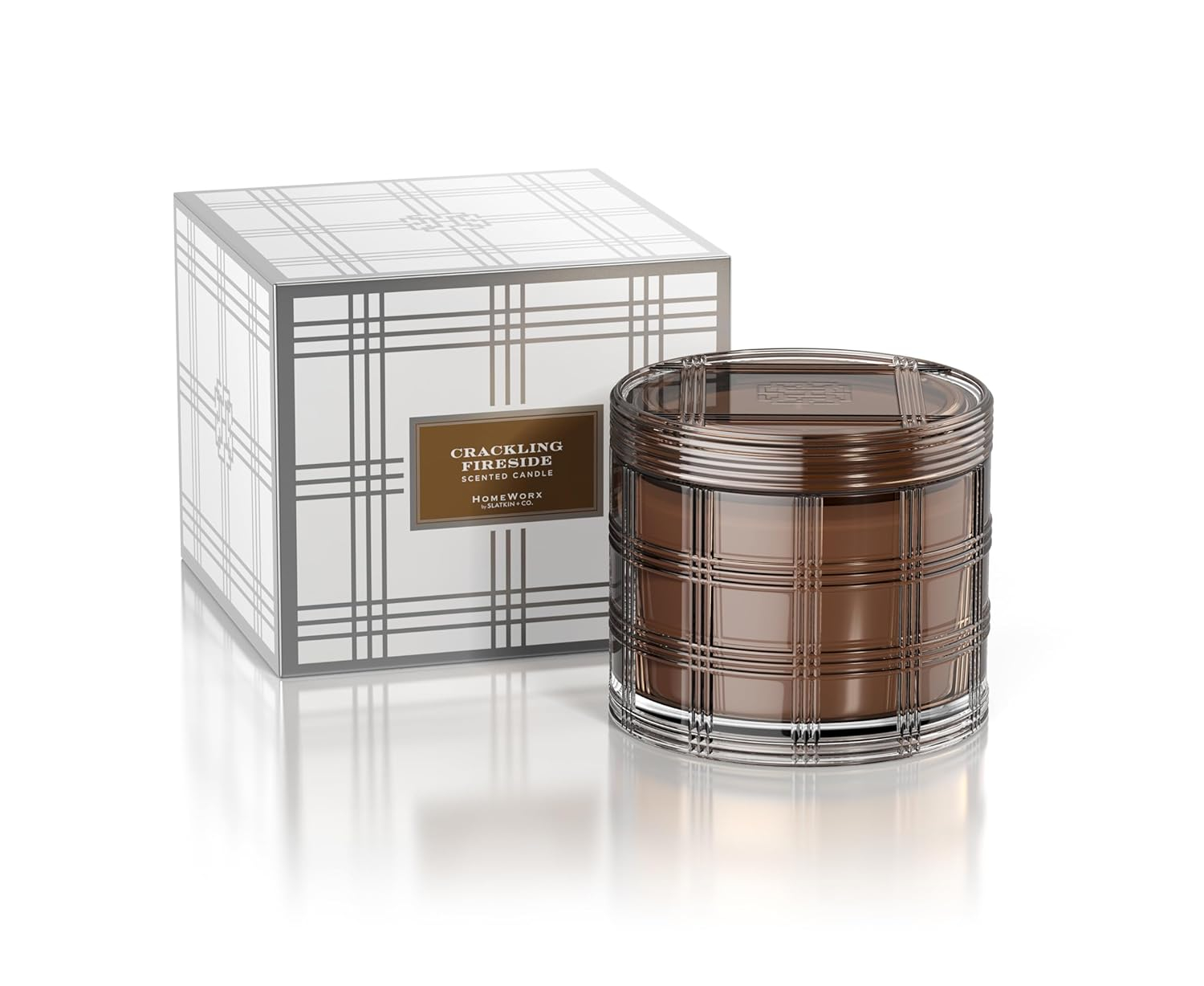 HomeWorx by SLATKIN + CO. 18oz Luxe Candle - Crackling Fireside with Gift Box