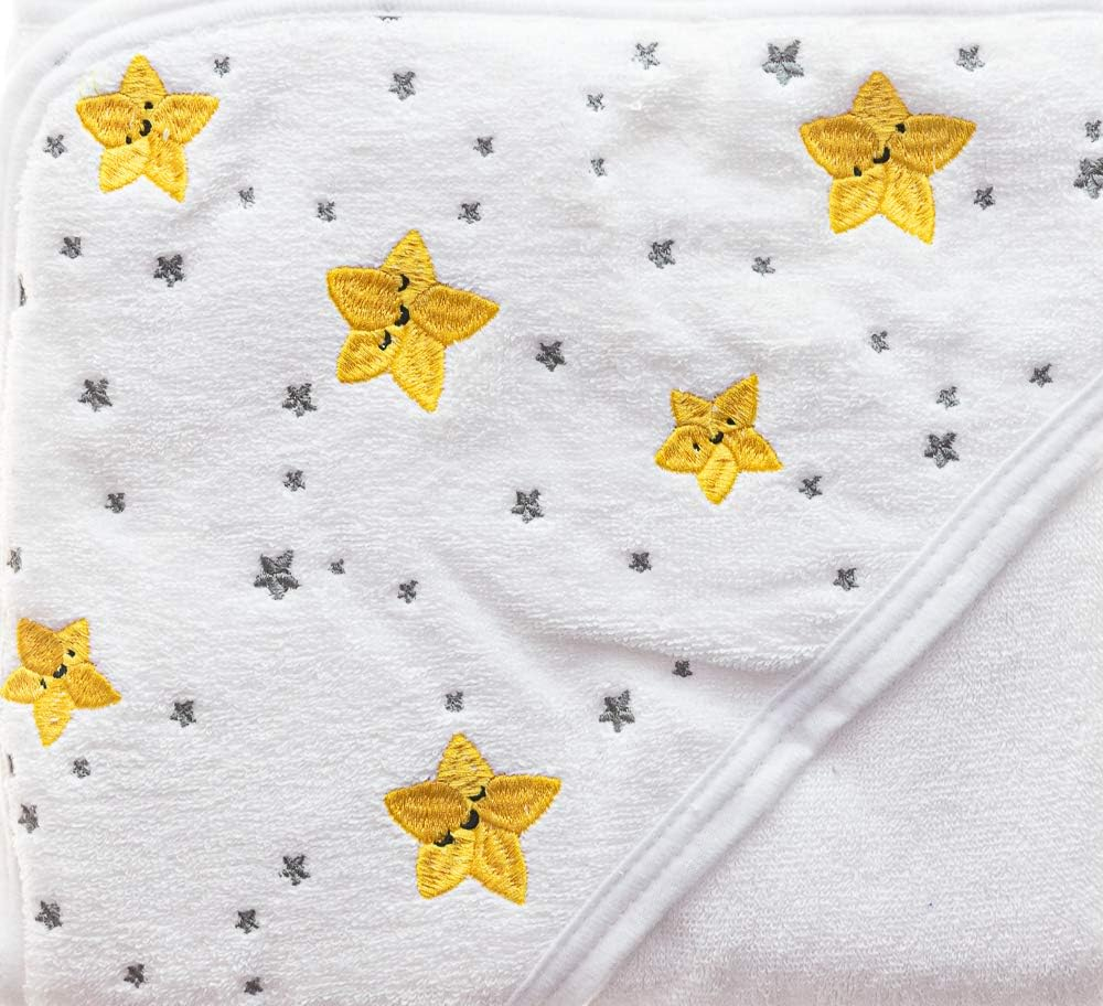 Primo Passi Terry Hooded Towel With Apron - White | Hooded Towels | Baby Towels