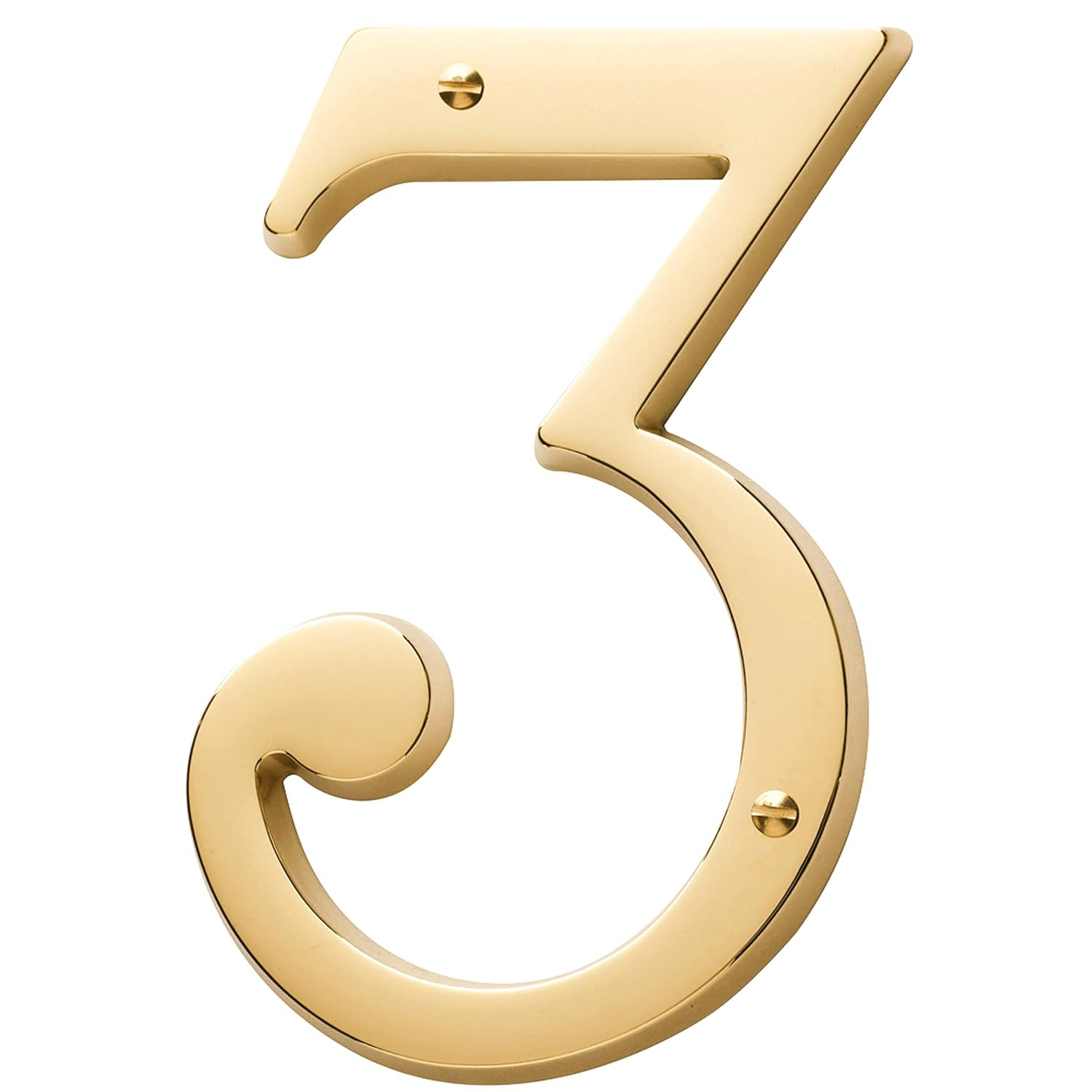 4.75" H Brass House Number
