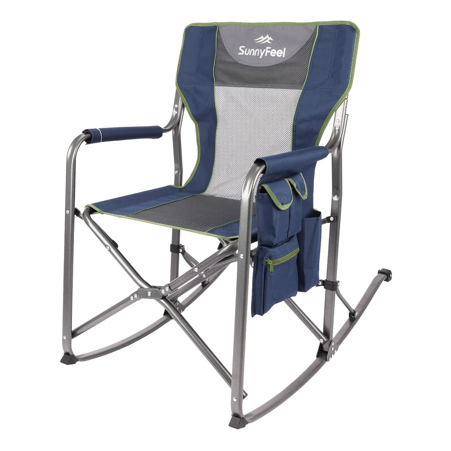 SUNNYFEEL Camping Directors Chair, Heavy Duty,Oversized Portable Folding Chair with Side Table, Pocket for Beach, Fishing,Trip,Picnic,Lawn,Concert Outdoor Foldable Camp Chairs