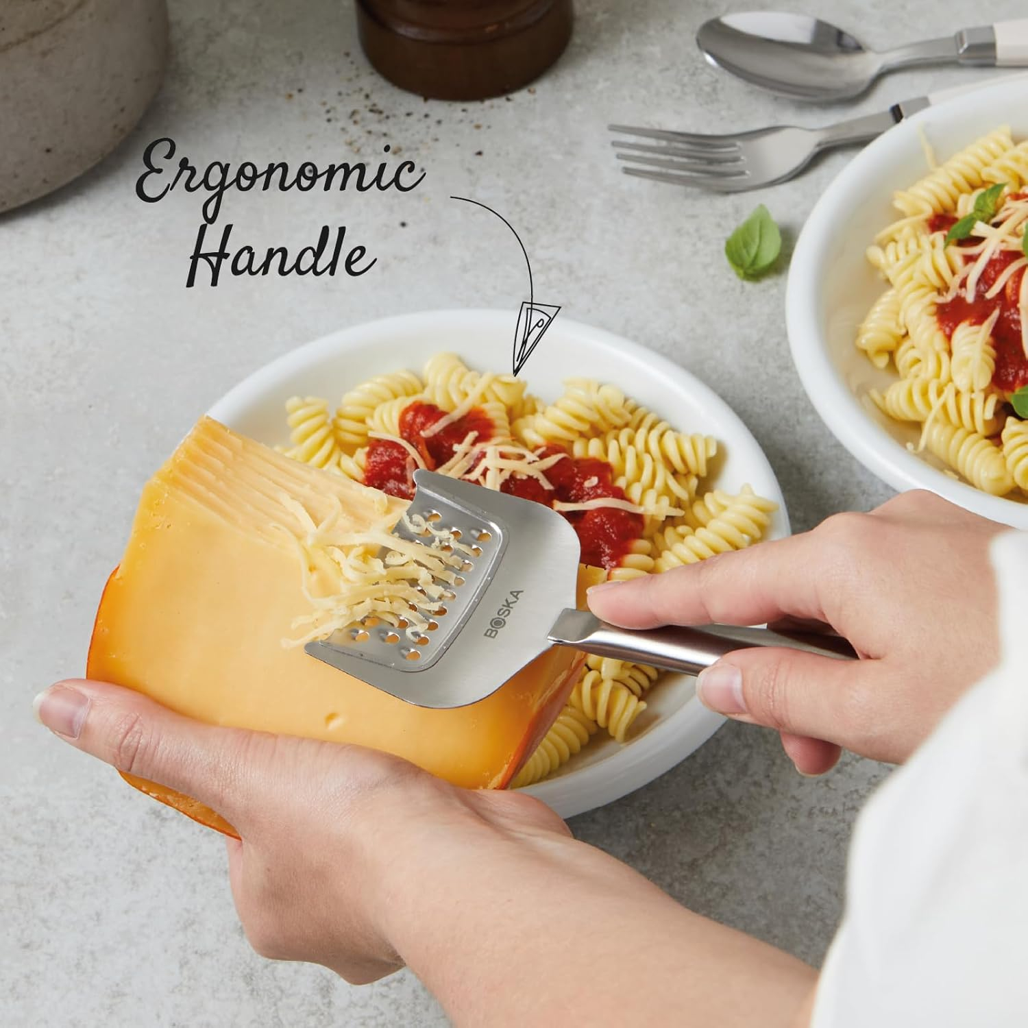 Boska Stainless Steel Ergonomic Cheese Grater