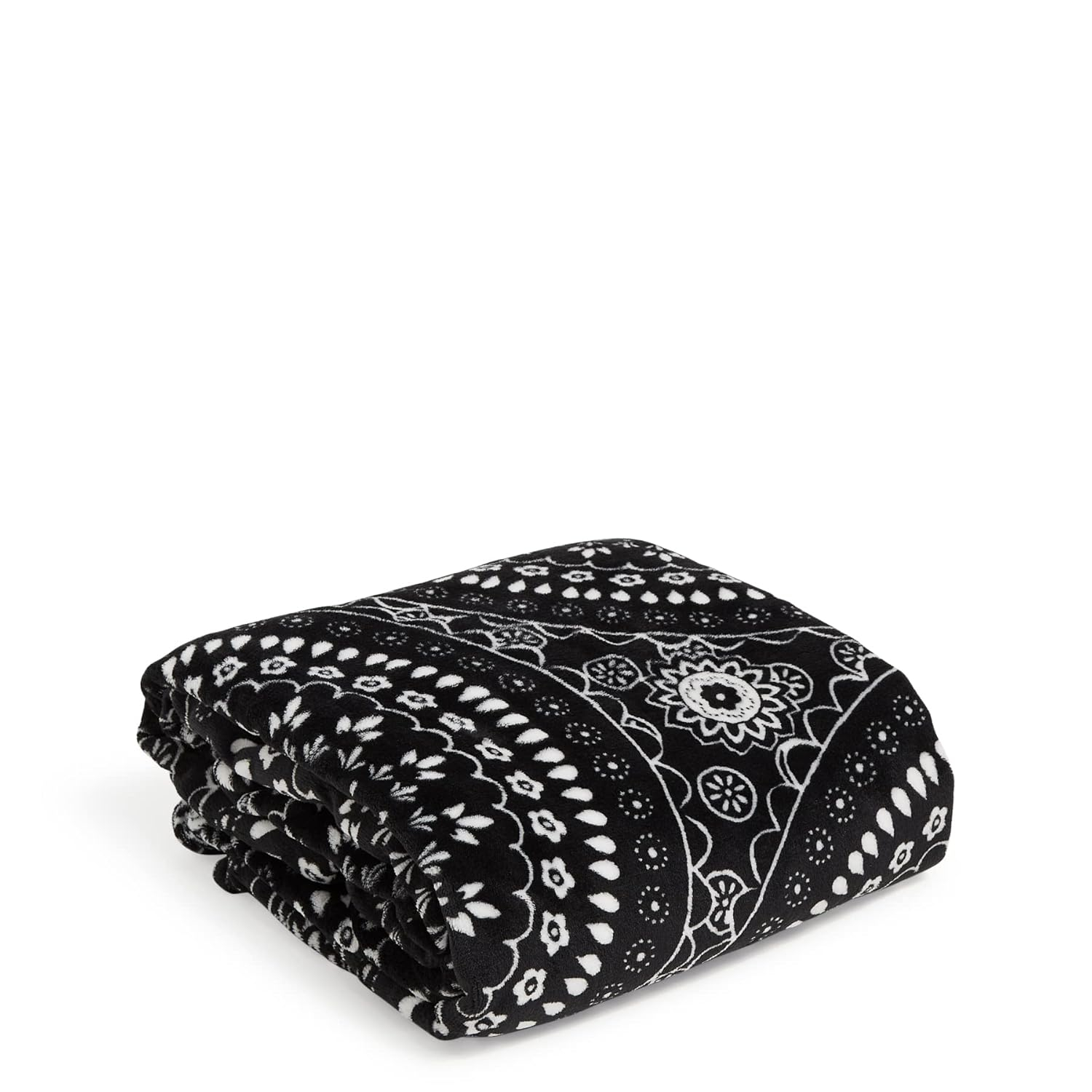 Vera Bradley Medallón de Pañuelo Negro con Manta de Felpa Polar para Mujer