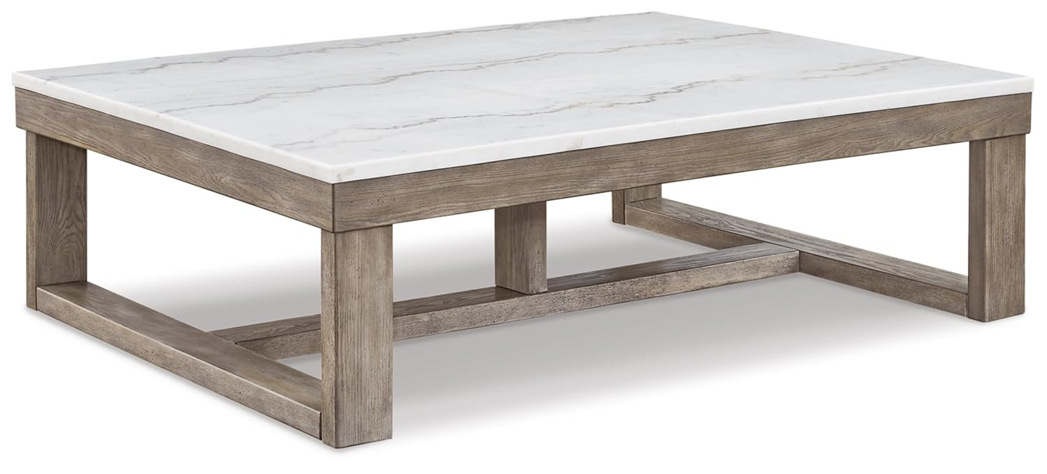 Signature Design by Ashley Loyaska Brown & Ivory Coffee Table