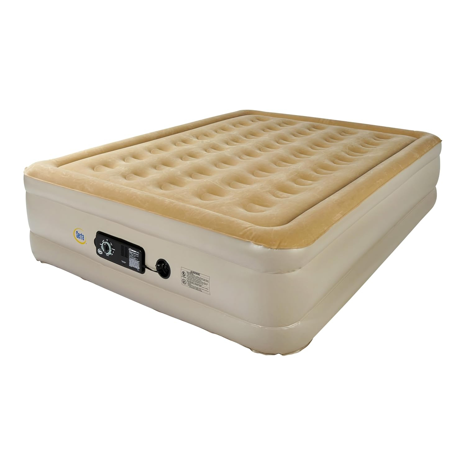 Serta 16" Raised Queen Luxury Air Mattress with Internal Ac Pump