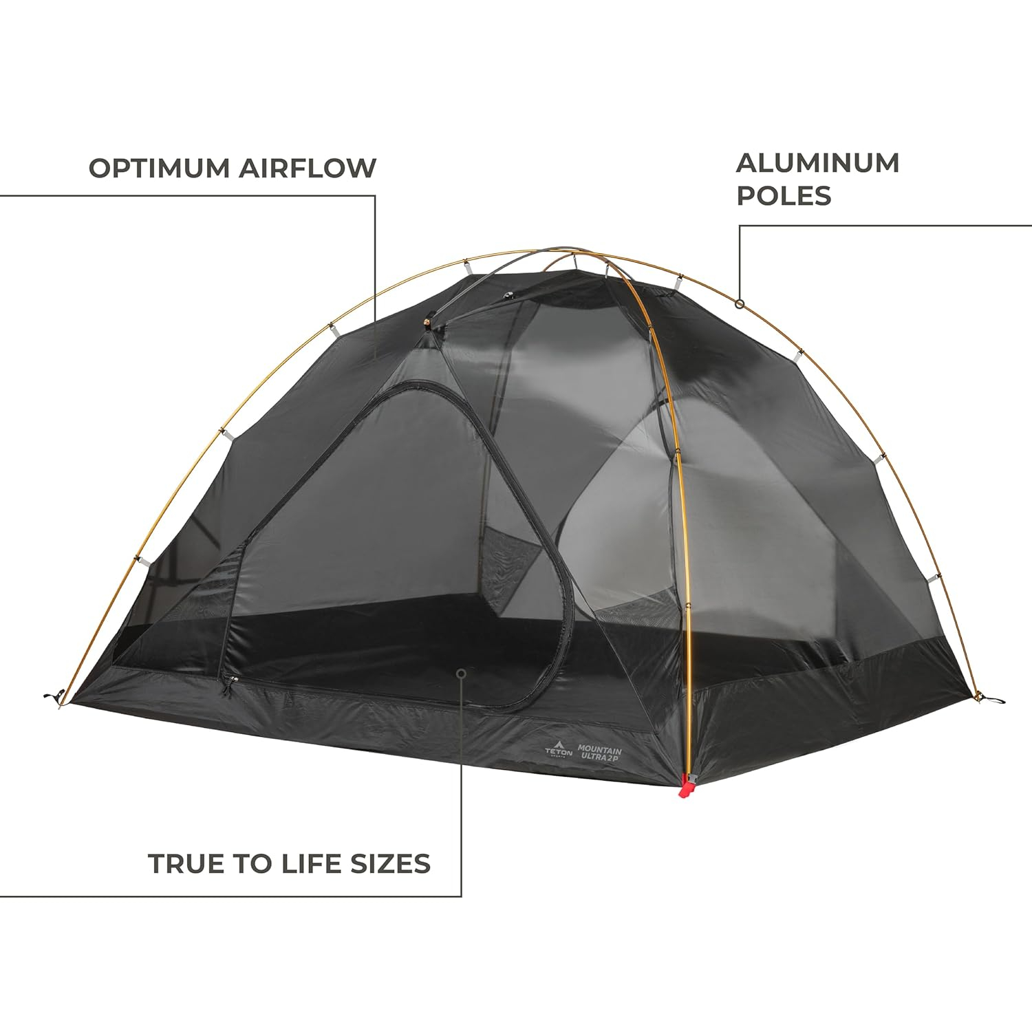 TETON Sports Mountain Ultra Tents, 1-4 Person Backpacking Tent, Lightweight, Perfect for Camping, Hiking and Backpacking – Waterproof and Built to Last