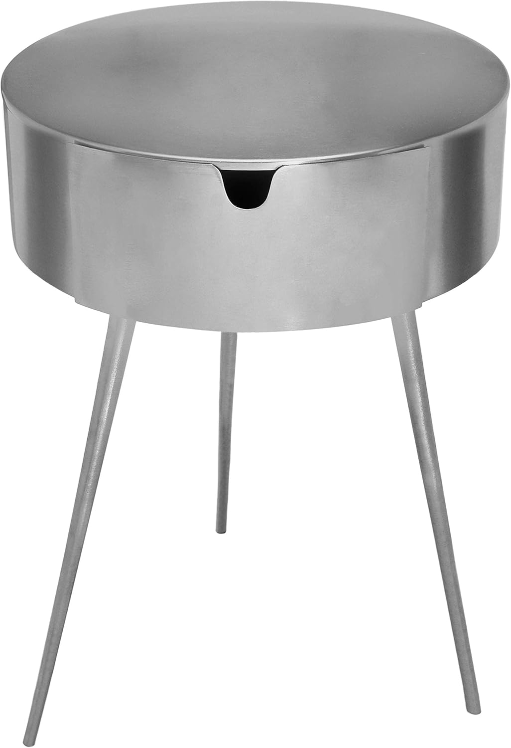 Meridian Furniture Bali Silver Metal Nightstand