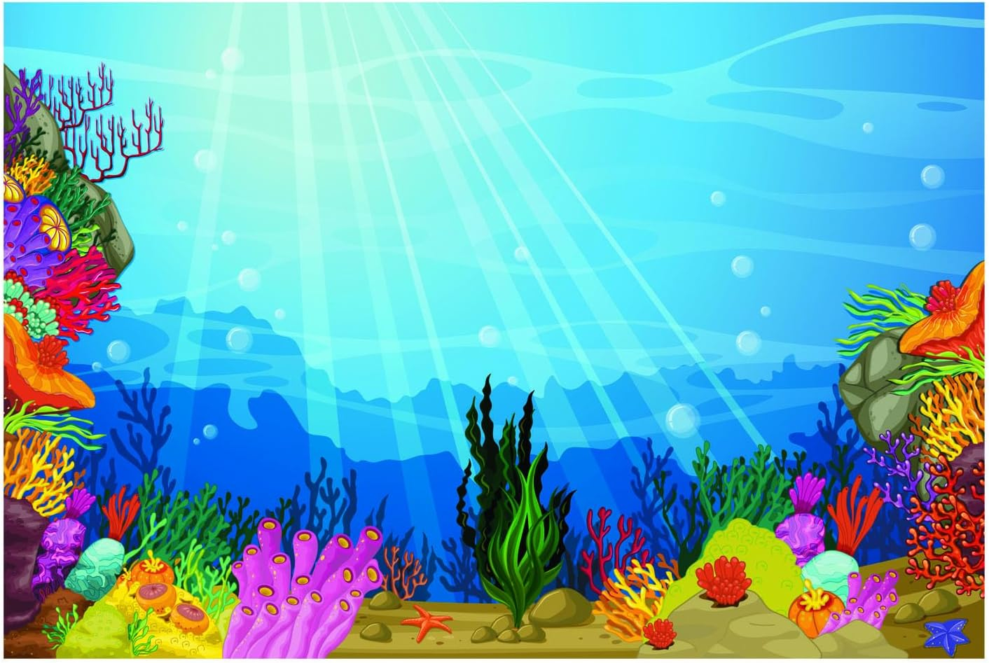 Vbs Under The Sea Backdrop Banner - Party Decor - 3 Pieces