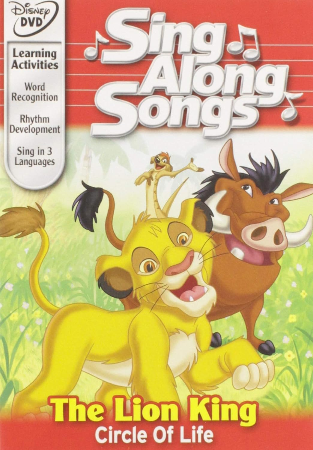 The Lion King Circle of Life Sing Along Songs DVD